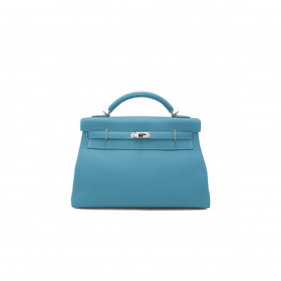 HERMES MASTER TOGO MAXI KELLY 42 RETOURNE PALLADIUM HARDWARE 19272 (42*27*17cm)